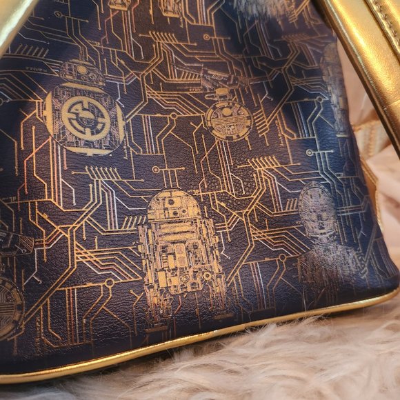 Loungefly Droid Depot Disney Star Wars C3PO and R2D2 backpack - Picture 3 of 5